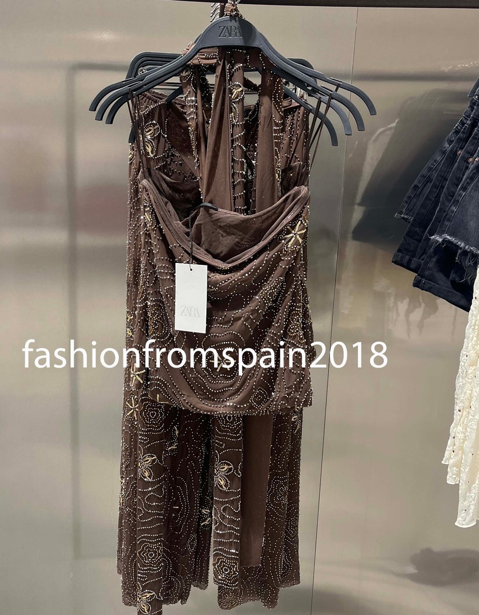 sarena-de！ ZARA Draped Sparkly Top 8717/636 | eBay