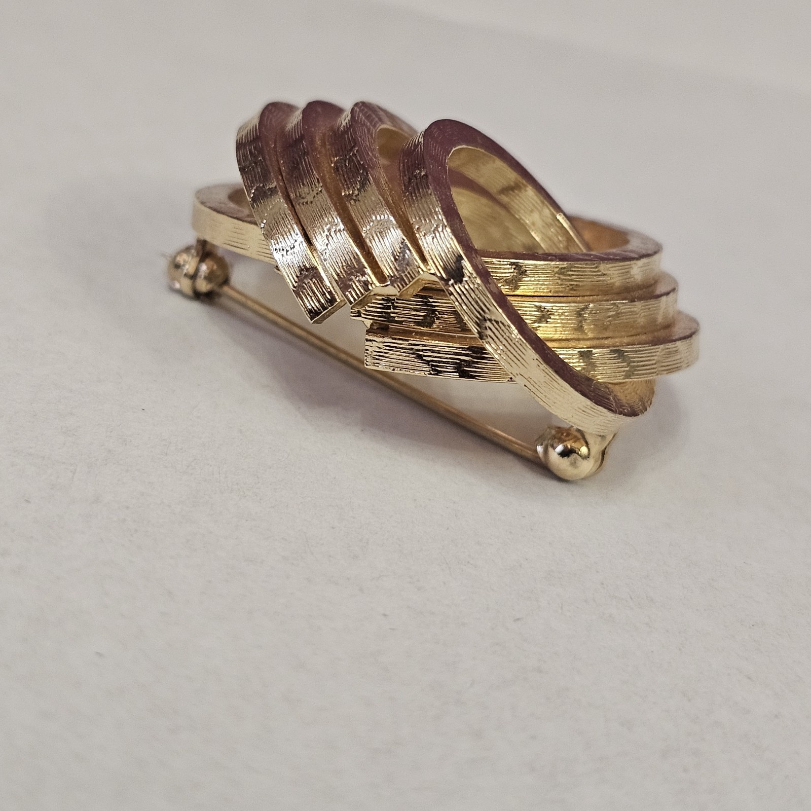 Photo 4 of Grosse Germany 1959 Gold Tone Brooch Pin Vintage Jewellery
