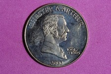 2000 Liberia Chester A. Arthur 5 Dollars Copper-Nickel Coin #M26489