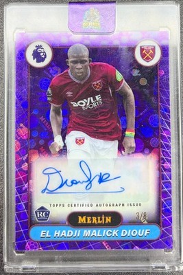 El Hadji Malick Diouf RC purple MerlinFractor Auto 3/8 West Ham United