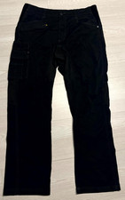 Caterpillar Work Cargo Trousers Mens W34 L32 Black Operator Flex Pockets Relaxed