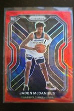 2020-21 Panini Prizm - Jaden McDaniels #277 Ruby Wave Prizm (RC)