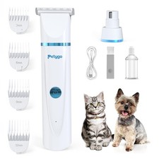 New 2-in-1 Dog  Cat Grooming Kit - Rechargeable Cordless Pet Hair Clippers with