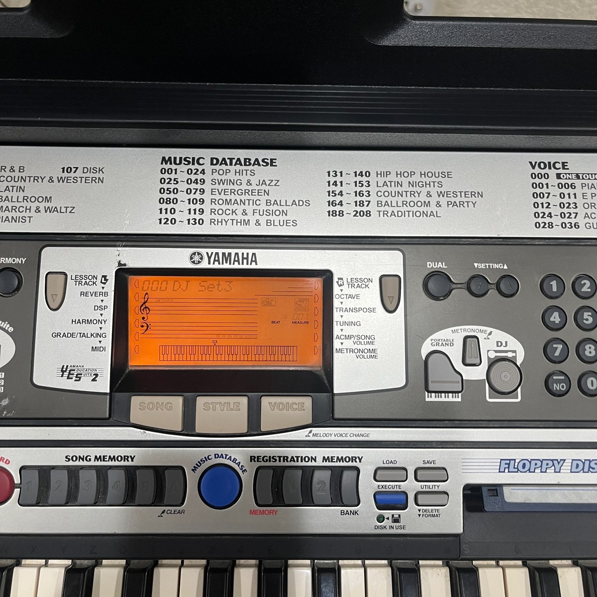 Yamaha PSR-350 Portable 61-Key Digital Keyboard with Music Stand