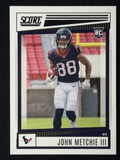 2022 Score John Metchie III Houston Texans Rookie Card  #387. rookie card picture
