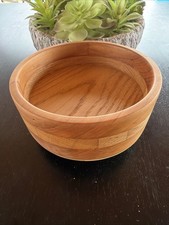 Handmade Wooden Bowl Cherry And Oak Hardwood. Food Grade Finish