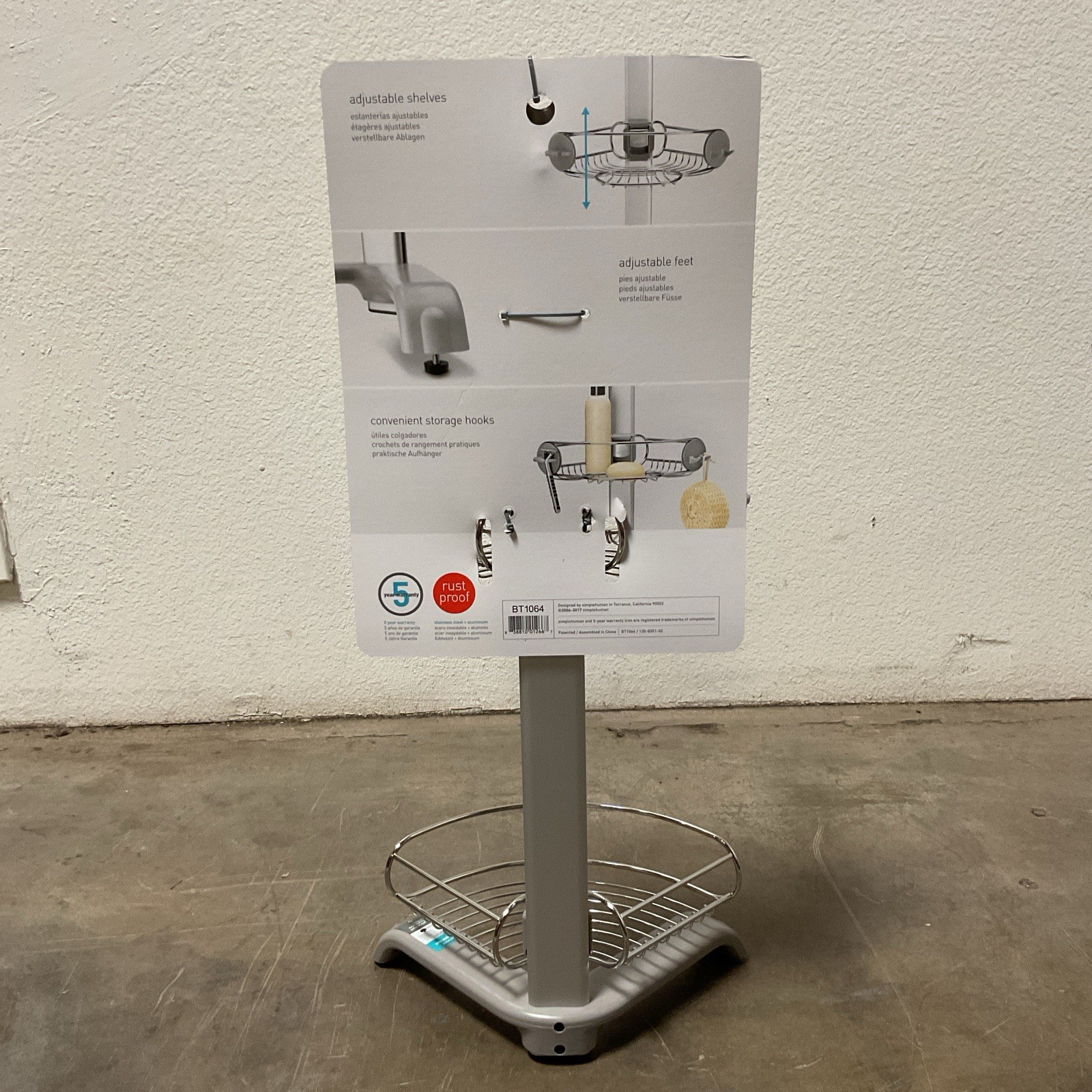 simplehuman Corner Shower Caddy BT1064