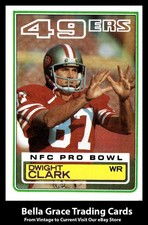 1983 Topps Dwight Clark #164 San Francisco 49ers NFL Football