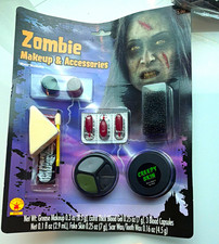 Belle Zombie Horror Makeup Accessories Complete Kit w/ Fake Blood, Latex, Wax