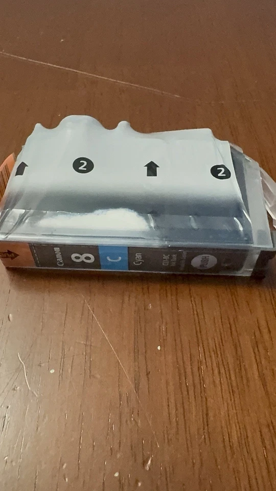 Canon 8 Cyan CLI-8C Ink Tank Factory Sealed Plastic (No Box) Canon Cyan Ink - Image 4 of 4