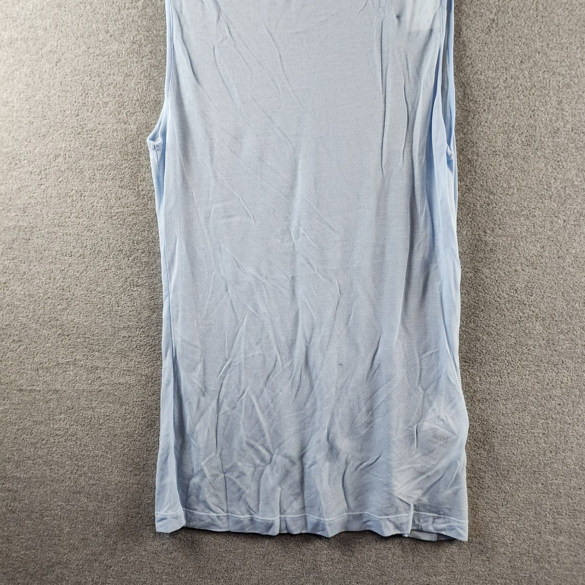 AMI Alexandre Mattiussi Semi Sheer Tank Top Men's XL Cashmere Blue