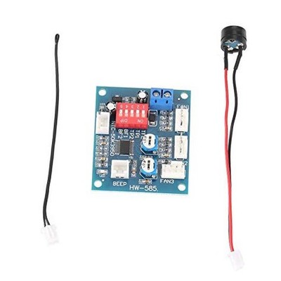 DC 12V PWM CPU Fan Speed Controller, Four Wire Temperature Control Module for 