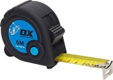 Image of OX Tools T029105 Trade 5m Tape Measure - Metric Only, Black/Blue