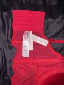 Ann Summers Icon Corset Bustier Red Size 12 DD Brand New With Tags