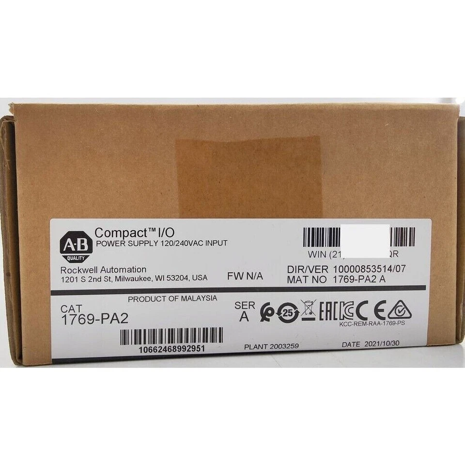 AB 1769-PA2 CompactLogix AC Netzteil werkseitig versiegelt NEU US-Bestand US kostenlose Steuern - Bild 3 von 4