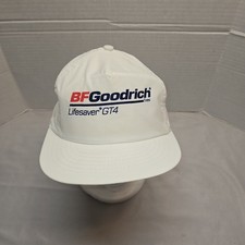 Vintage Bf Goodrich Tires Hat Lightweight White Adj Snapback Swingster Brand Nos