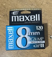 Maxell 8mm GX-MP High Quality 120 Camcorder Video Cassette Tape - NEW