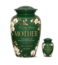 Memorial Cremation Urn for Mother Personalized Funeral Urns 10 3 inch