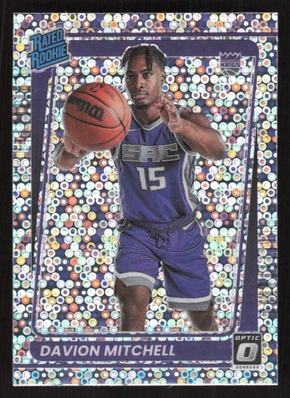 2021 DONRUSS OPTIC DAVION MITCHELL 155 MINT FAST BREAK HOLO RC SACRAMENTO KINGS