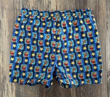 Vtg Y2K Winnie the Pooh Swim Trunks Swimwear Boys 4T Blue Pooh Tigger Sailors