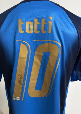 Autographe Francesco Totti - Photo Signée - Légende Du Foot - Original