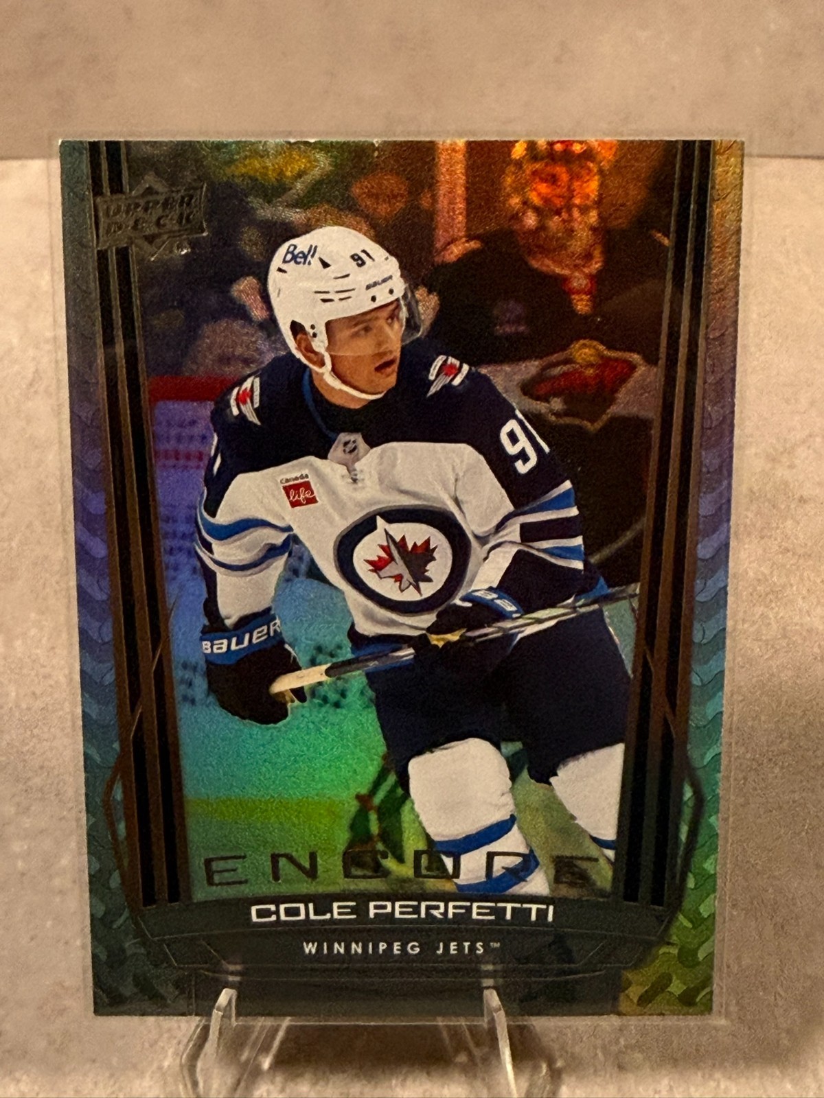 2025-26 UD Series 1 Encore E-39 Cole Perfetti Winnipeg Jets