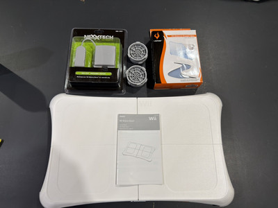 Nintendo Balance Board for Wii Fit WITH 4 RISERS and Wii Fit Power pack and skin