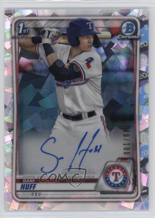 2020 Bowman Chrome Prospects Atomic Refractor 88/100 Sam Huff #CPA-SH Auto 19fv