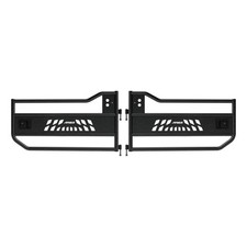 Aries Front Tubular Doors Textured Black Aluminum Set 2 For 07-18 Wrangler Jk