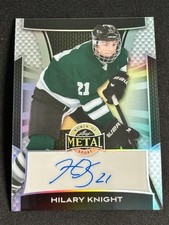 HILARY KNIGHT 2025 LEAF METAL WOMEN OF SPORT SILVER PRIZM 3/10 AUTO 🔥🔥