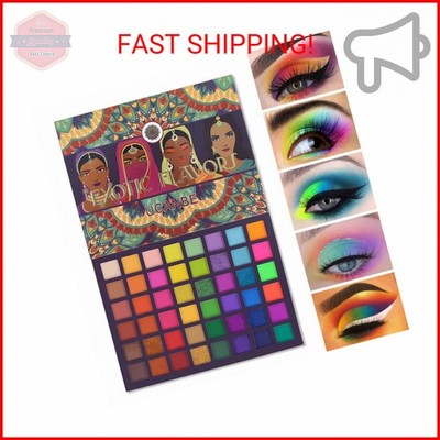UCANBE EXOTIC FLAVORS Neon Eyeshadow Makeup Palette - 48 Colorful High Pigmented