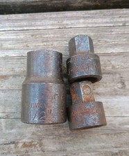2 Vintage Apex Impact Socket Adapters 1/2" & 9/16" w/ Duracraft Adapter 1/2" D