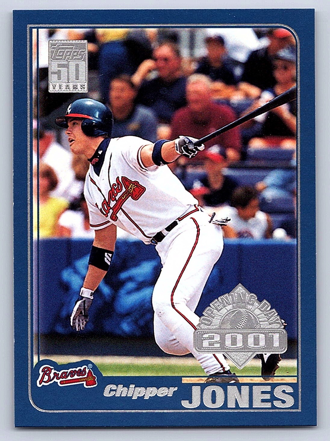 2001 Topps Opening Day Chipper Jones #2 EX+ Cond. (97)