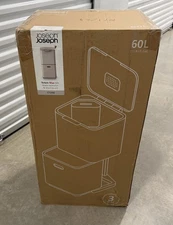 Joseph Joseph Totem Max 60L Bin Stone Trash & Recycling Food Waste Caddy New