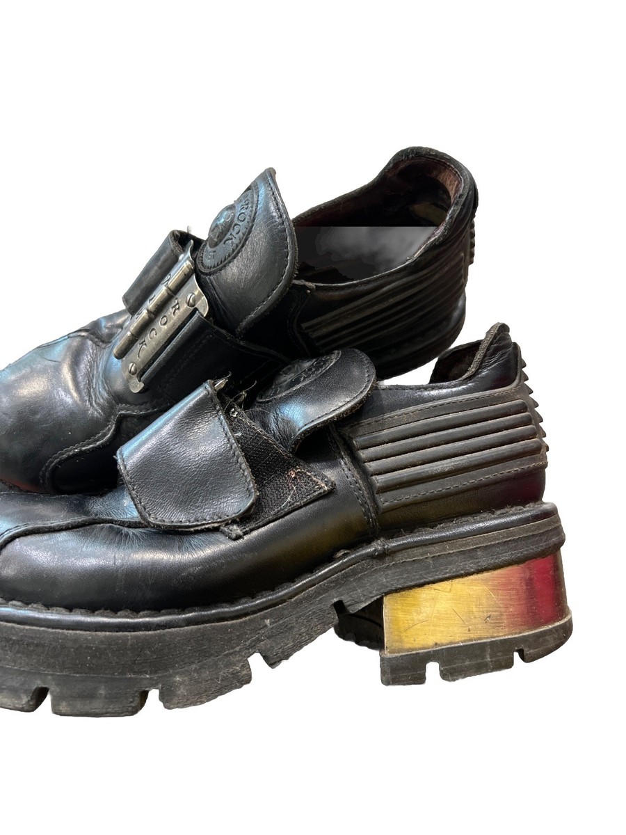 90s NEW ROCK platform Shoes Boots Women's Us 8 Rare Item | eBay
