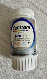 Centrum Silver Mens 50 Plus Vitamins Multivitamin Supplement 100 Count