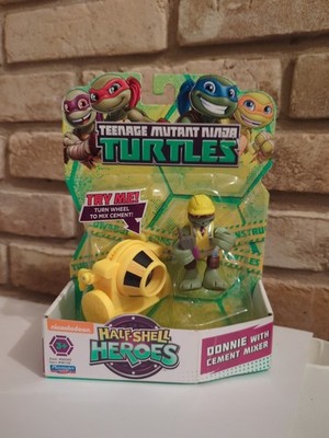 Teenage Mutant Ninja Turtles 3'' Half-heroes Donnie With Cement Mixer HTF
