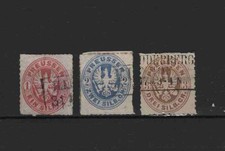 Preu&szlig;en: Mi. Nr. 16 - 18, gestempelt