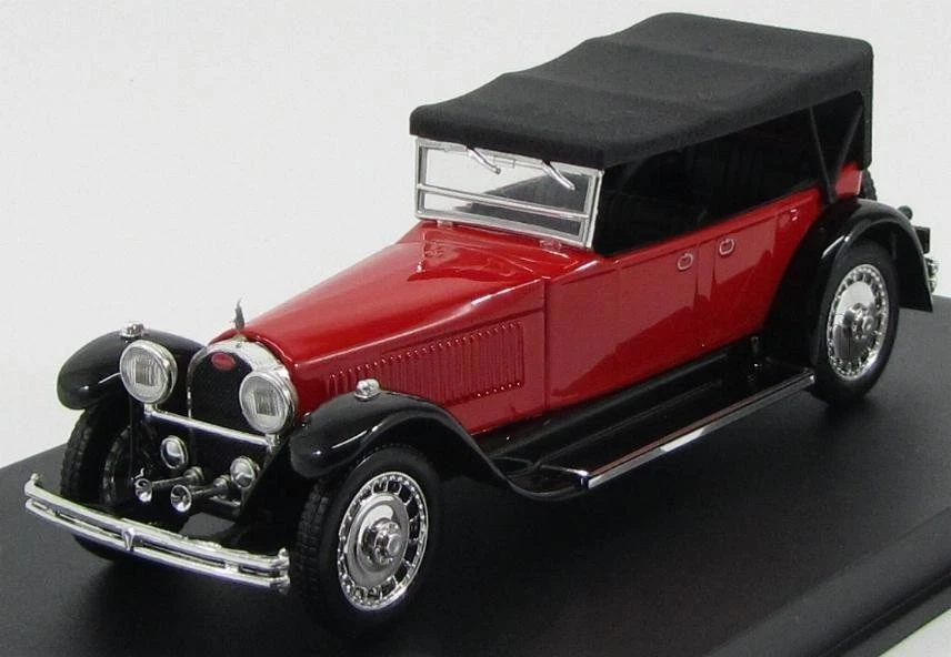 1/43 RIO BUGATTI TYPE 41 ROYALE TORPEDO CABRIOLET CLOSED 1927 RED BLACK - Immagine 3 di 3