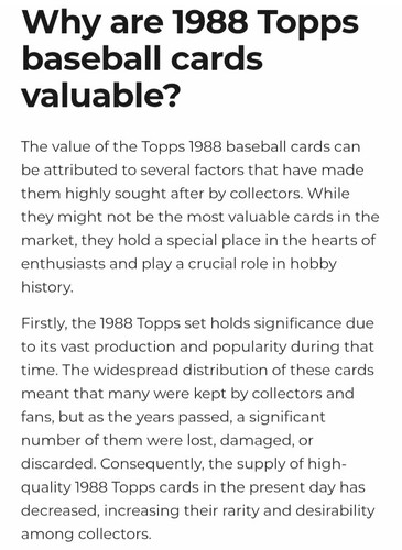 5 confezioni cerate carte baseball Topps 1988 mai aperte (X5) "The Original" + (1) lastra - Foto 7 di 12