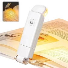 Mini LED Reading Clip Light USB Rechargeable Adjustable Night Lamp