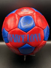 1999 Squad HAND Signed Barcelona Team Ball Rivaldo,Figo, Pep+ *24 signatures