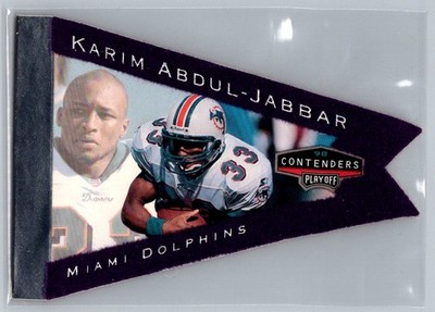Karim Abdul-Jabbar 1998 Playoff COntender Miami Dolphins 49