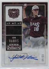 2015 Panini Contenders College Ticket Cracked Ice /23 Jon Harris #12 Auto p8v