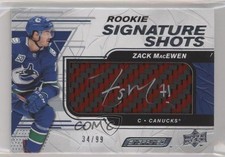 2019-20 Engrained Rookie Signature Shots Red Stick 34/99 Zack MacEwen Auto 4t6
