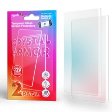 XYAB Nintendo Switch 2 Screen Protector 2 Pack – Tempered Glass 9H Hardness