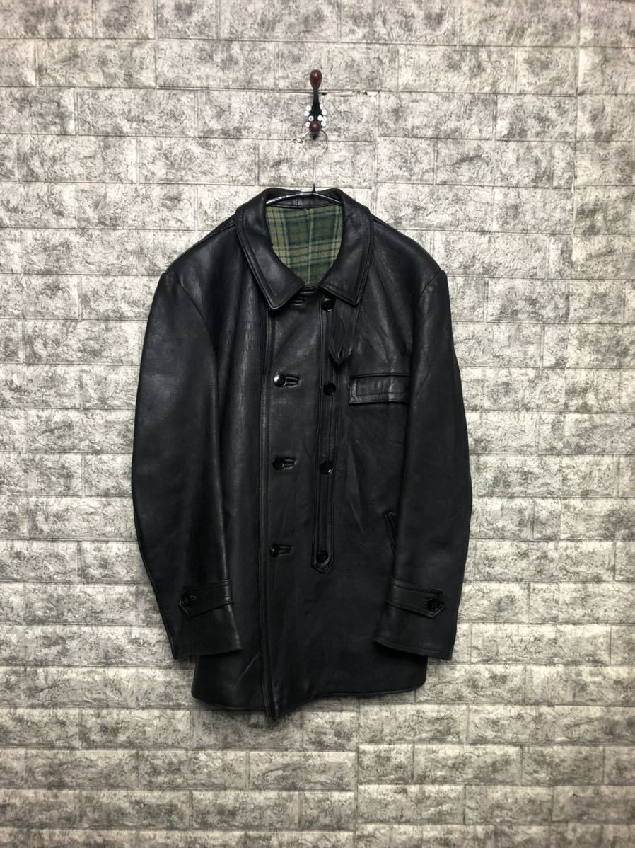 50s French Vintage Le Corbusier Vintage Lambskin French Army 50s French Vintage Le Corbusier Vintage Lambskin French Army