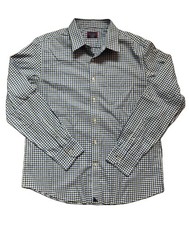 UNTUCKit Button Down Shirt Mens XL Blue Green Check Slim Fit Wrinkle Free