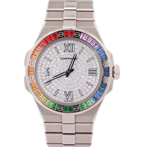 Chopard Alpine Eagle 41mm Pave Diamond Dial Watch Ref# 295363-1006