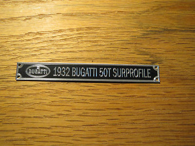 Pocher 1/8 1932 Bugatti 50T Surprofile Metal Display Plaque | eBay